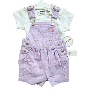 Vintage NWT Circo Shorts Overall T-shirt Set Cotton Baby Size 6-9 M